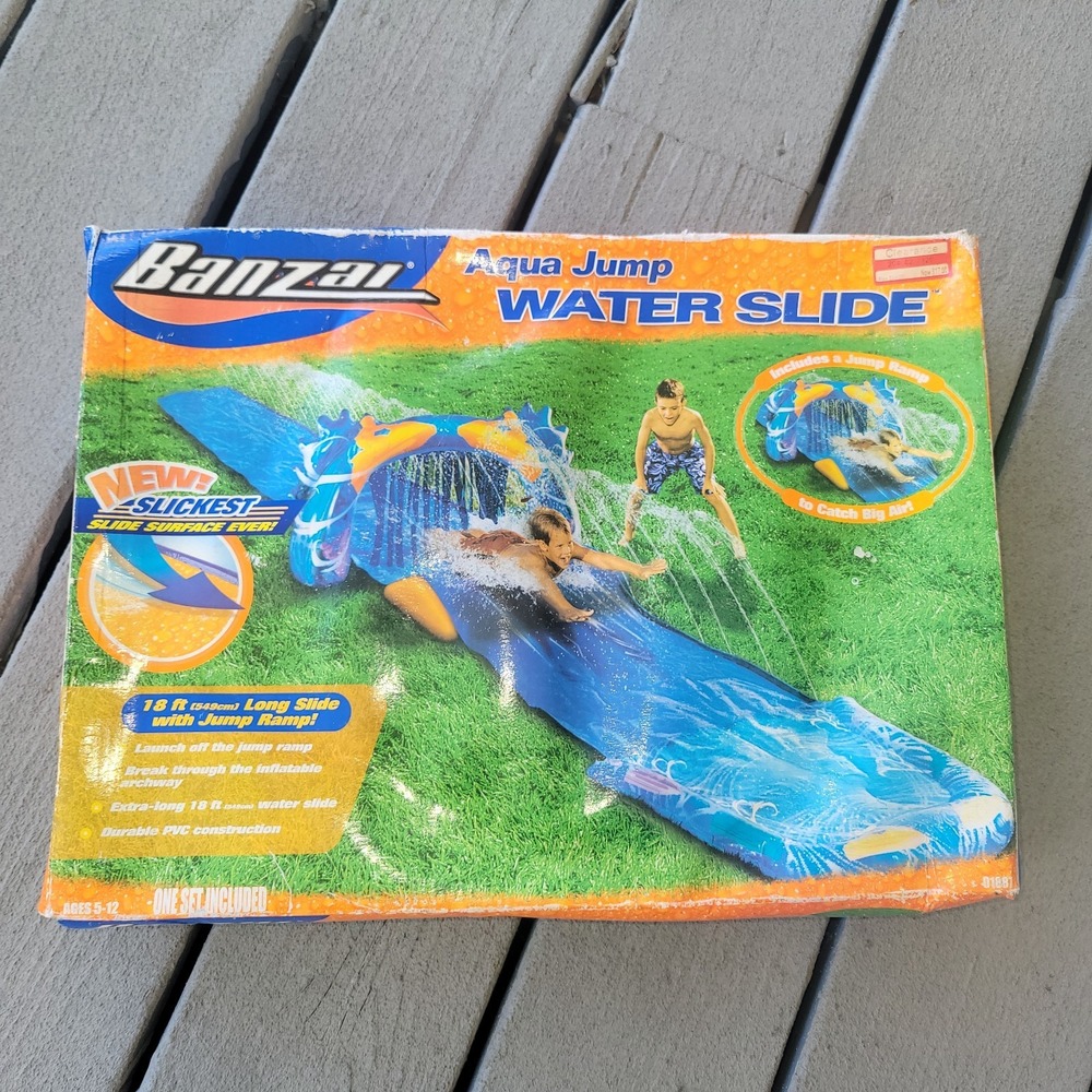 Banzai Aqua Jump Water Slide 18ft BRAND NEW